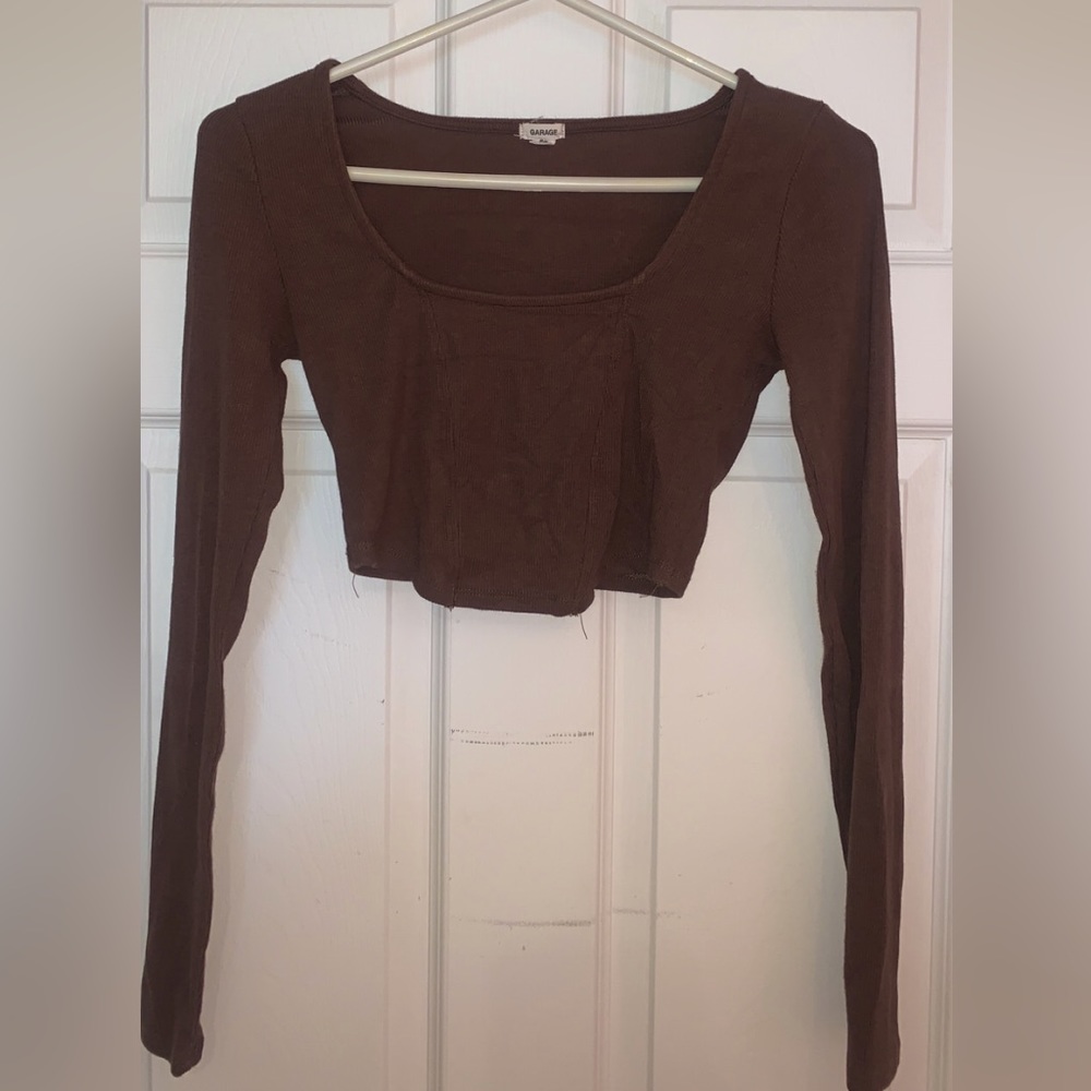 Garage long sleeve crop